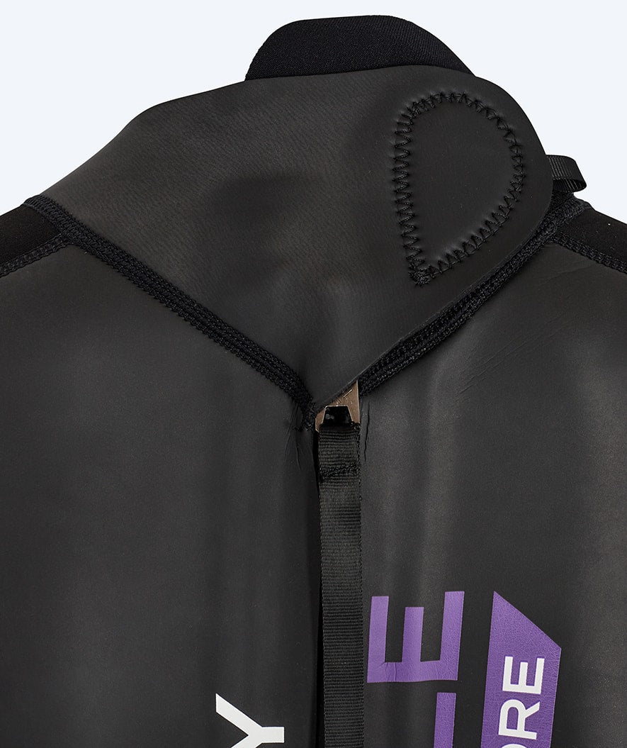 Watery wetsuit for women - Reptile Core - Black/purple