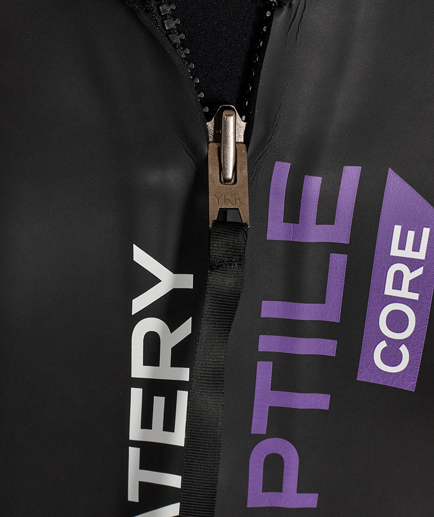 Watery wetsuit for women - Reptile Core - Black/purple