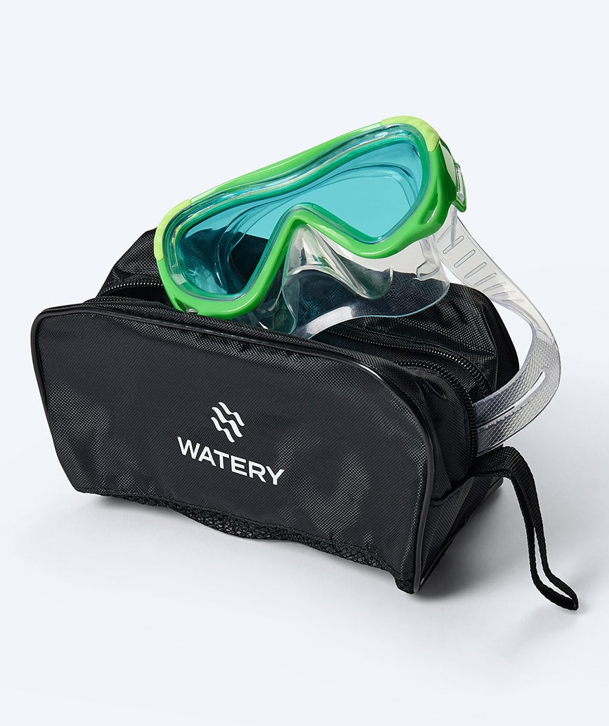 Watery diving mask for kids (4-10) - Shore - Green/blue