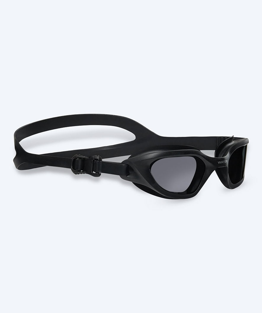 Watery exercise swim goggles - Sonar - Black (Smoke lens)