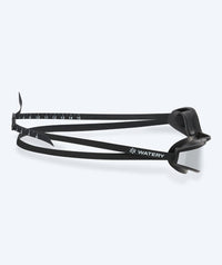 Watery Elite swim goggles - Storm Racer Mirror - Black/silver