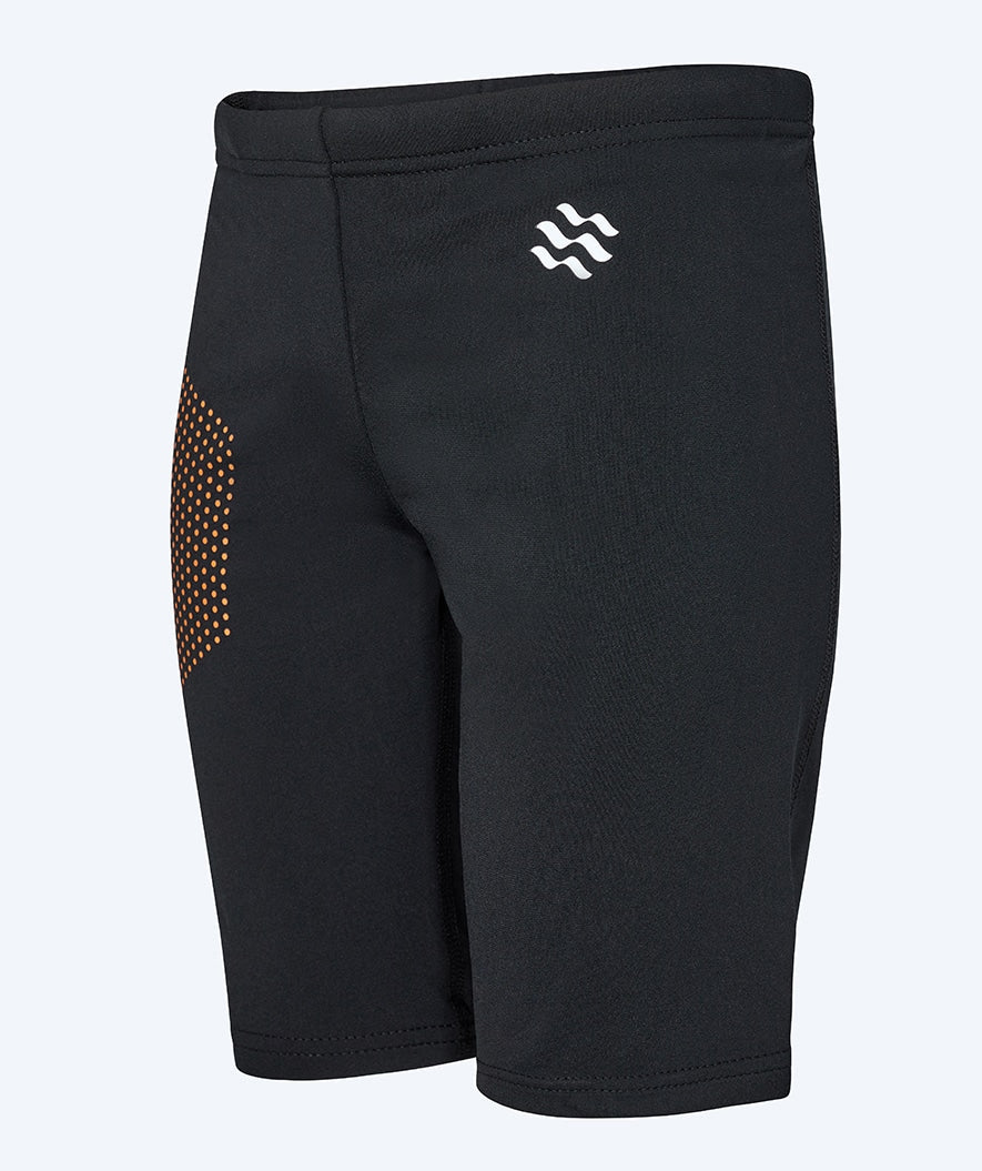 Watery long swim trunks for boys - Surfy Eco - Orange Corner