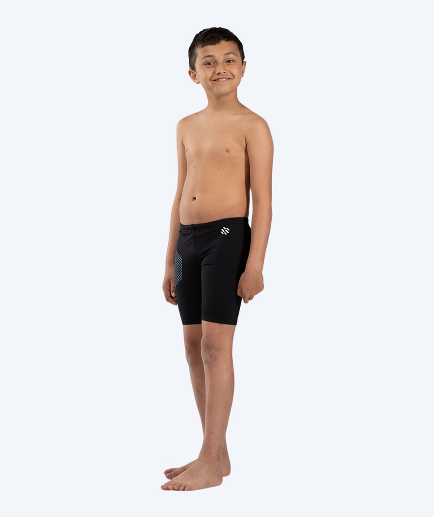 Watery long swim trunks for boys - Surfy Eco - Blue Corner