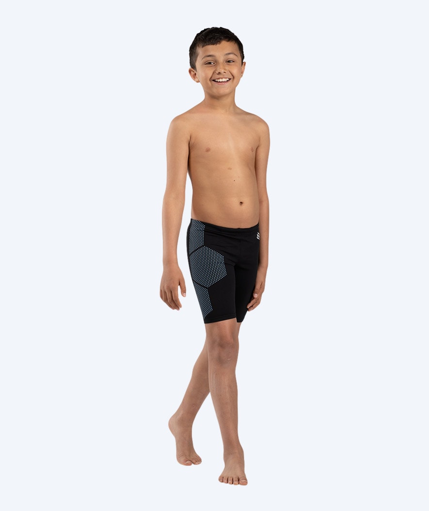Watery long swim trunks for boys - Surfy Eco - Blue Corner