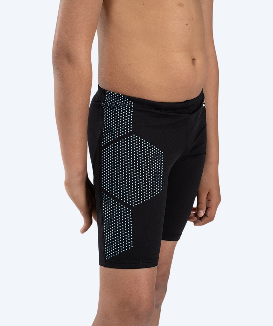 Watery long swim trunks for boys - Surfy Eco - Blue Corner