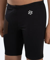 Watery long swim trunks for boys - Surfy Eco - Orange Corner