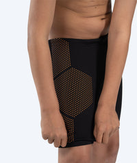 Watery long swim trunks for boys - Surfy Eco - Orange Corner