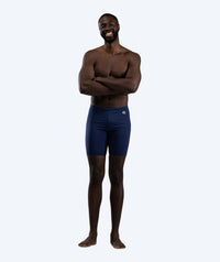 Watery long swim trunks for men - Surfy Eco - Dark blue