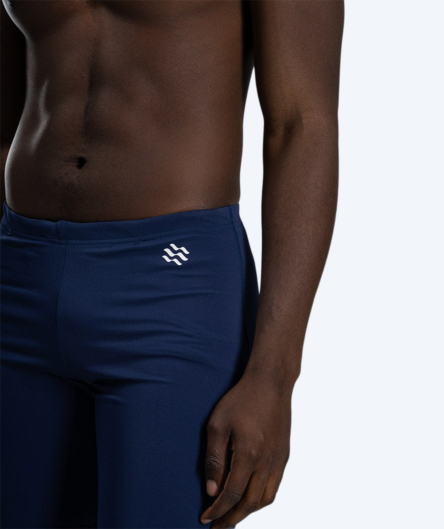 Watery long swim trunks for men - Surfy Eco - Dark blue
