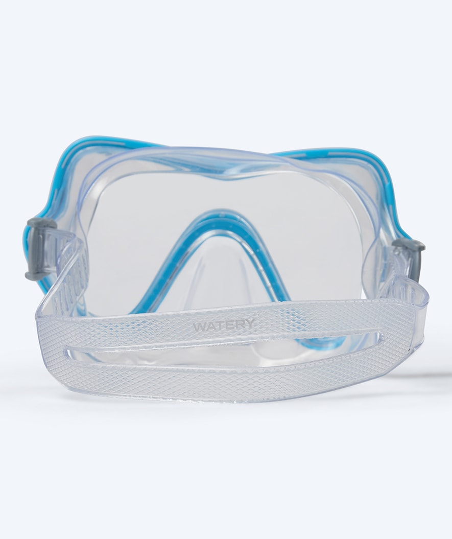 Watery diving mask for junior (8-15) - Trigger - Blue/clear