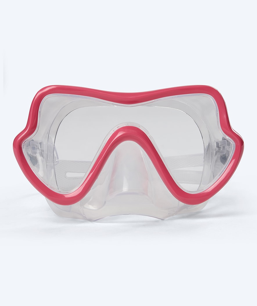 Watery diving mask for junior (8-15) - Trigger - Red/clear