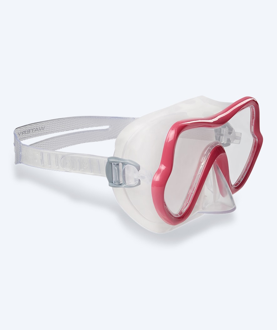 Watery diving mask for junior (8-15) - Trigger - Red/clear