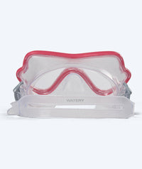 Watery diving mask for junior (8-15) - Trigger - Red/clear