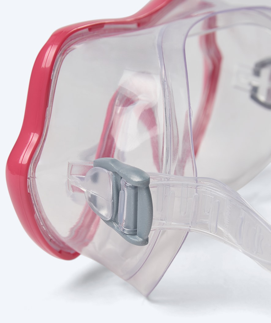 Watery diving mask for junior (8-15) - Trigger - Red/clear