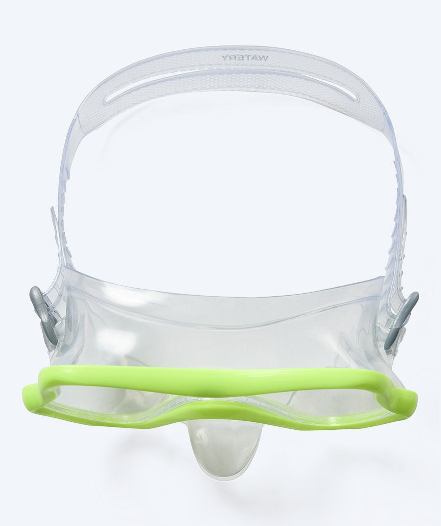 Watery diving mask for junior (8-15) - Trigger - Yellow/clear