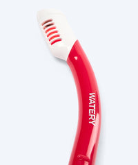 Watery full-dry snorkel for kids - Triton - Red