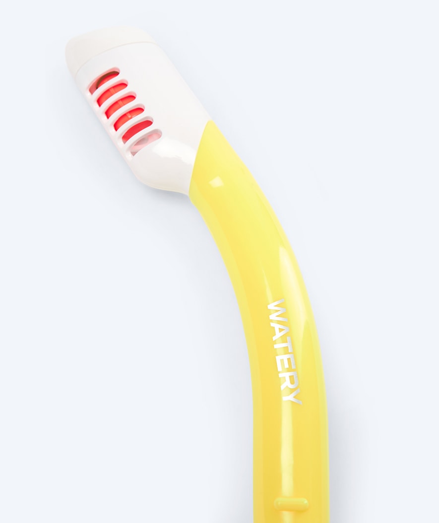 Watery full-dry snorkel for kids - Triton - Yellow