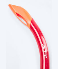 Watery semi-dry snorkel for kids - Triton - Red