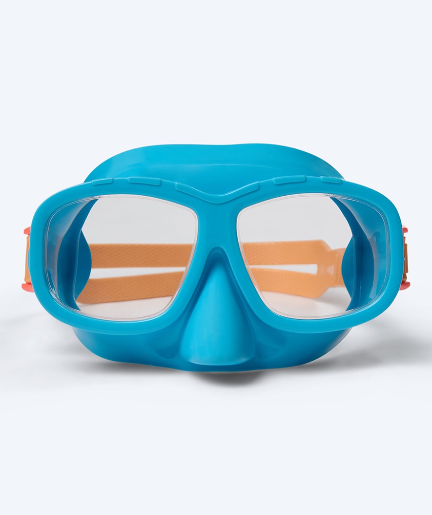 Watery Combo snorkel set for kids (4-10) - Wyre - Blue/orange