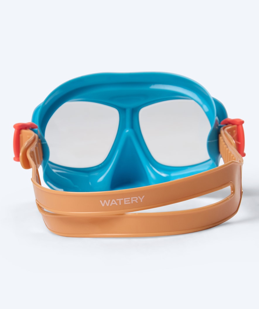 Watery Combo snorkel set for kids (4-10) - Wyre - Blue/orange