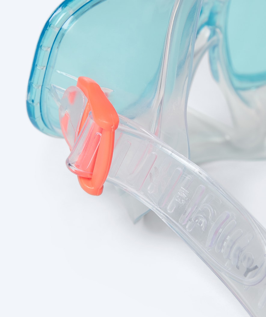 Watery diving mask for kids (4-10) - Wyre - White/blue