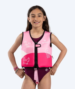 Watery swim vest for kids (1-6) - Active - Atlantic Pink