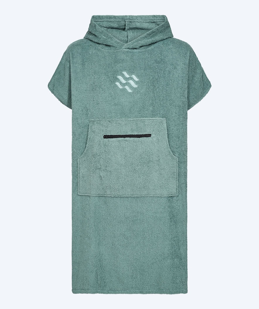 Watery bathing poncho for junior - Cotton - Forrest Green