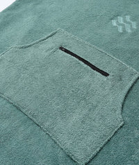 Watery bathing poncho for junior - Cotton - Forrest Green
