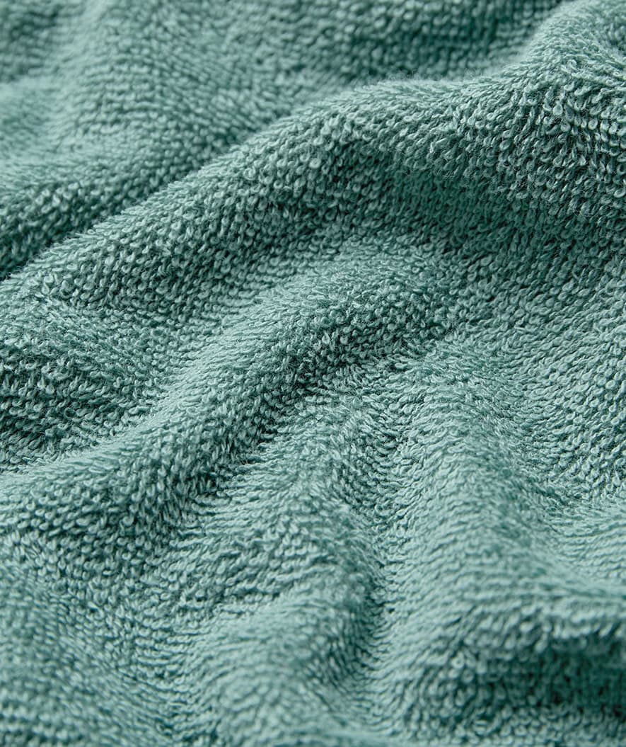 Watery bathing poncho for junior - Cotton - Forrest Green