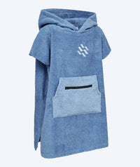 Watery bathing poncho for kids - Cotton - Atlantic Blue