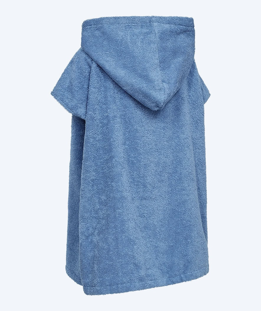 Watery bathing poncho for kids - Cotton - Atlantic Blue