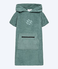 Watery bathing poncho for kids - Cotton - Forrest Green