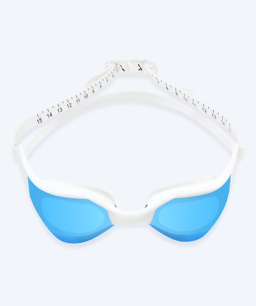 Watery swim goggles - Instinct Elite Mirror - White/blue