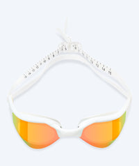 Watery swim goggles - Instinct Elite Mirror - White/gold
