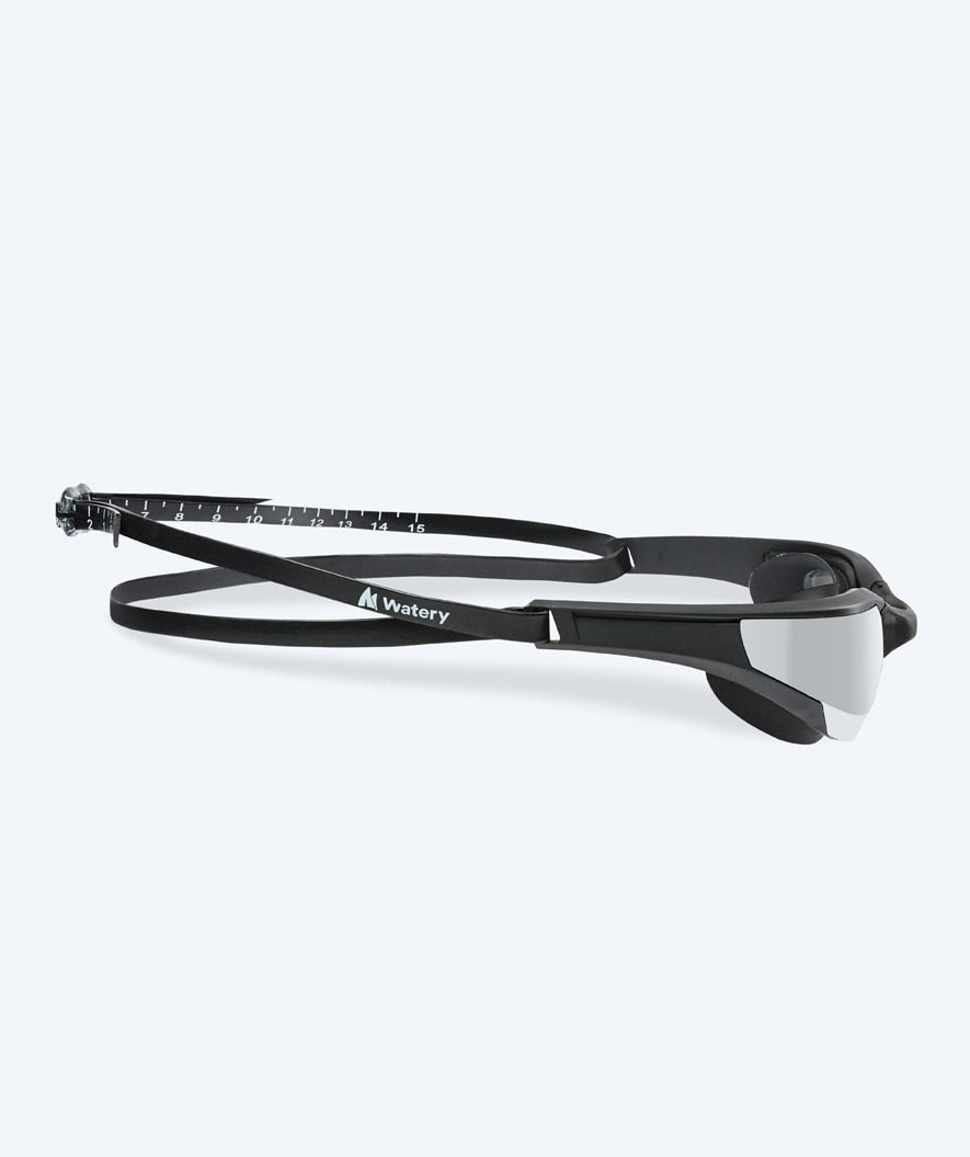 Watery swim goggles - Instinct Elite Mirror - Black/silver