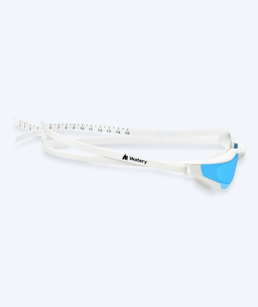 Watery swim goggles - Instinct Ultra Mirror - White/blue
