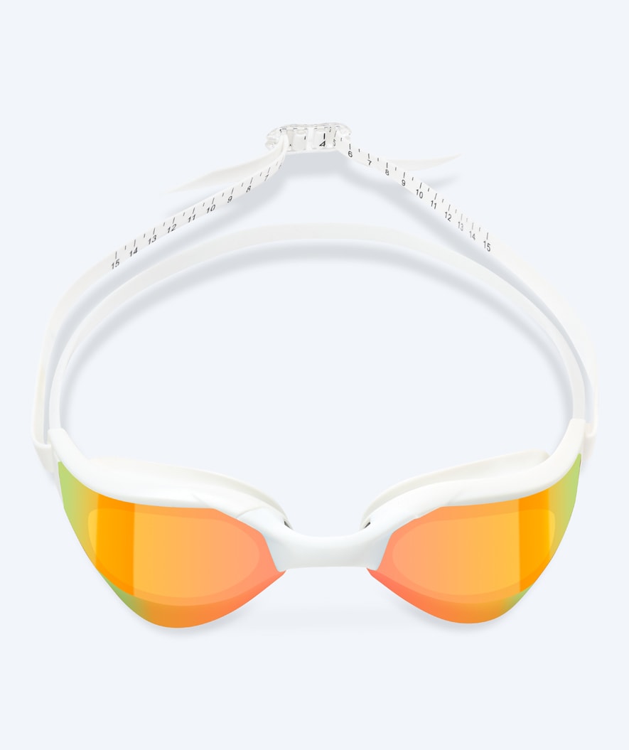 Watery swim goggles - Instinct Ultra Mirror - White/gold