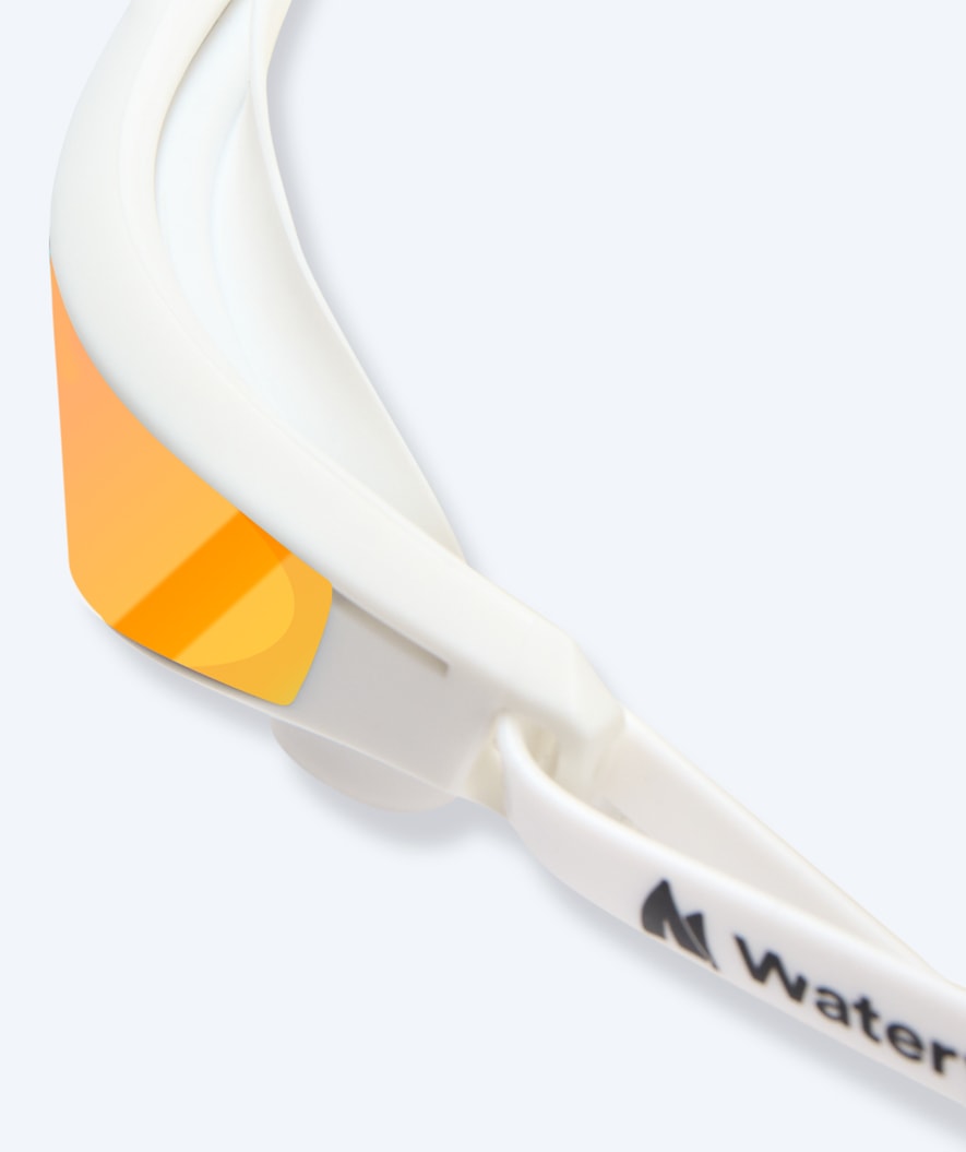 Watery swim goggles - Instinct Ultra Mirror - White/gold