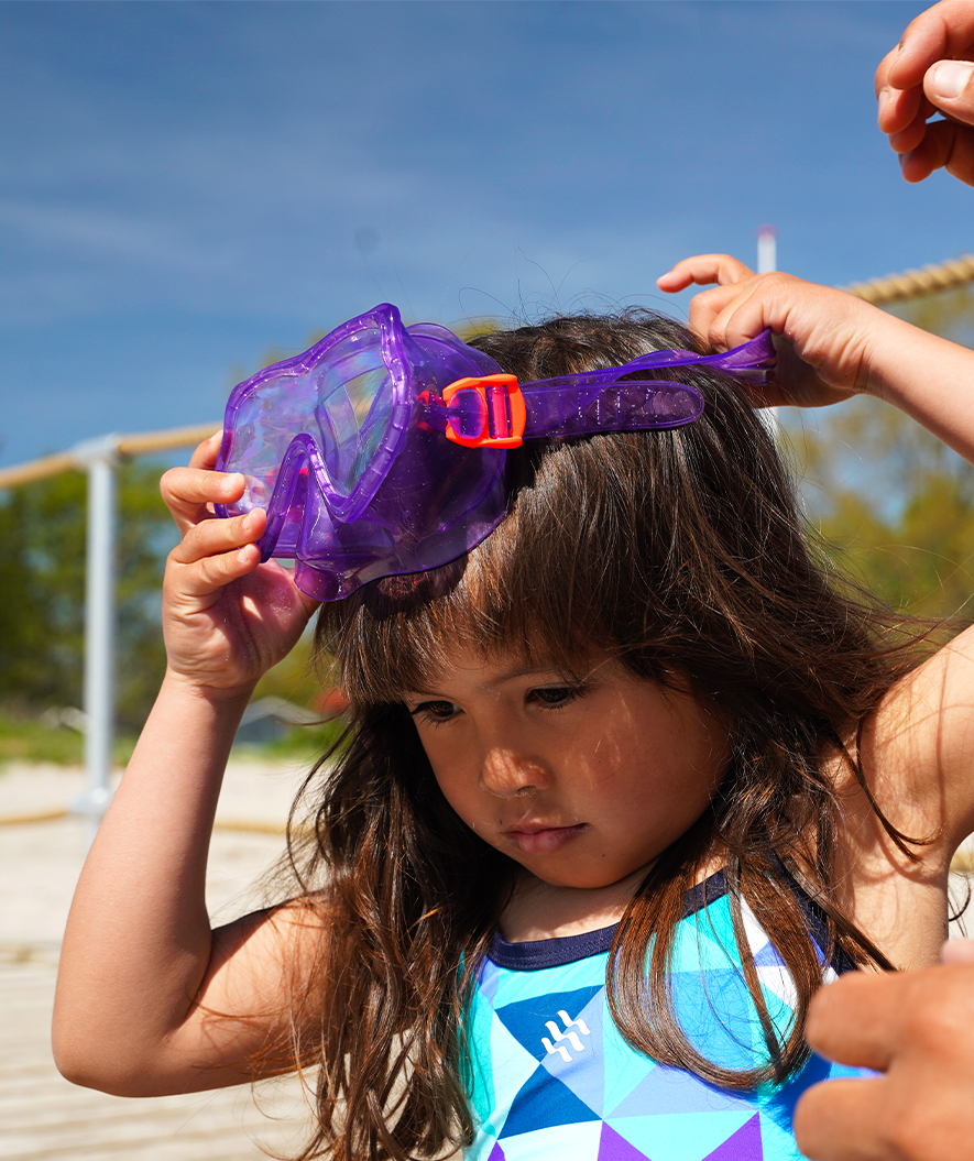Watery Combo snorkel set for kids (4-10) - Winslet - Purple