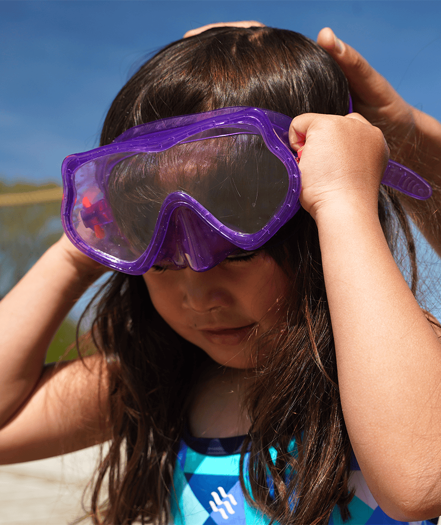 Watery Combo snorkel set for kids (4-10) - Winslet - Purple