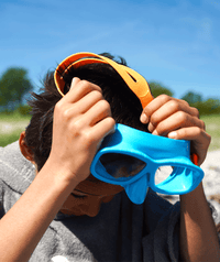 Watery Combo snorkel set for kids (4-10) - Wyre - Blue/orange