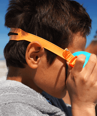 Watery Combo snorkel set for kids (4-10) - Wyre - Blue/orange