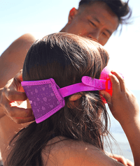 Watery Combo snorkel set for kids (4-10) - Wyre - Pink/purple