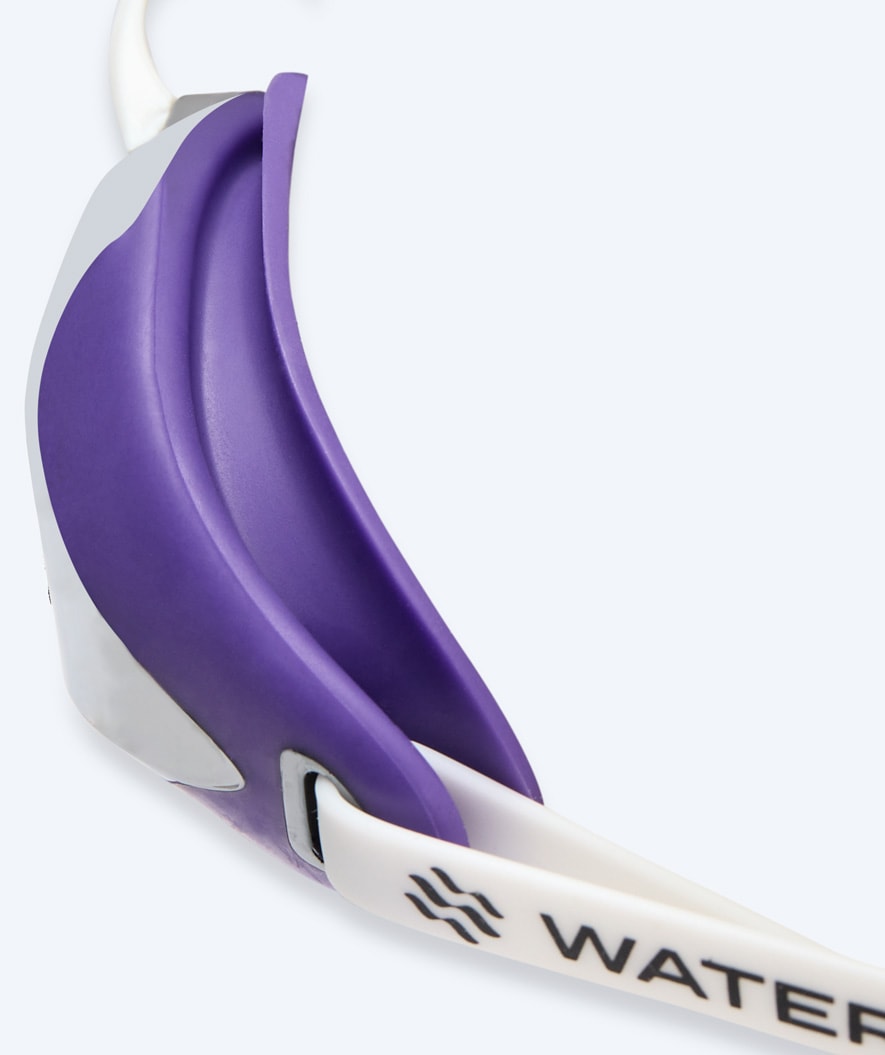Watery Elite swim goggles - Poseidon Ultra Mirror - Purple/silver