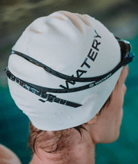 Watery swim cap (from 12 years) - Signature - Fluo Yellow