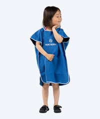 Watery bathing poncho for kids - Microfiber - Royal Blue