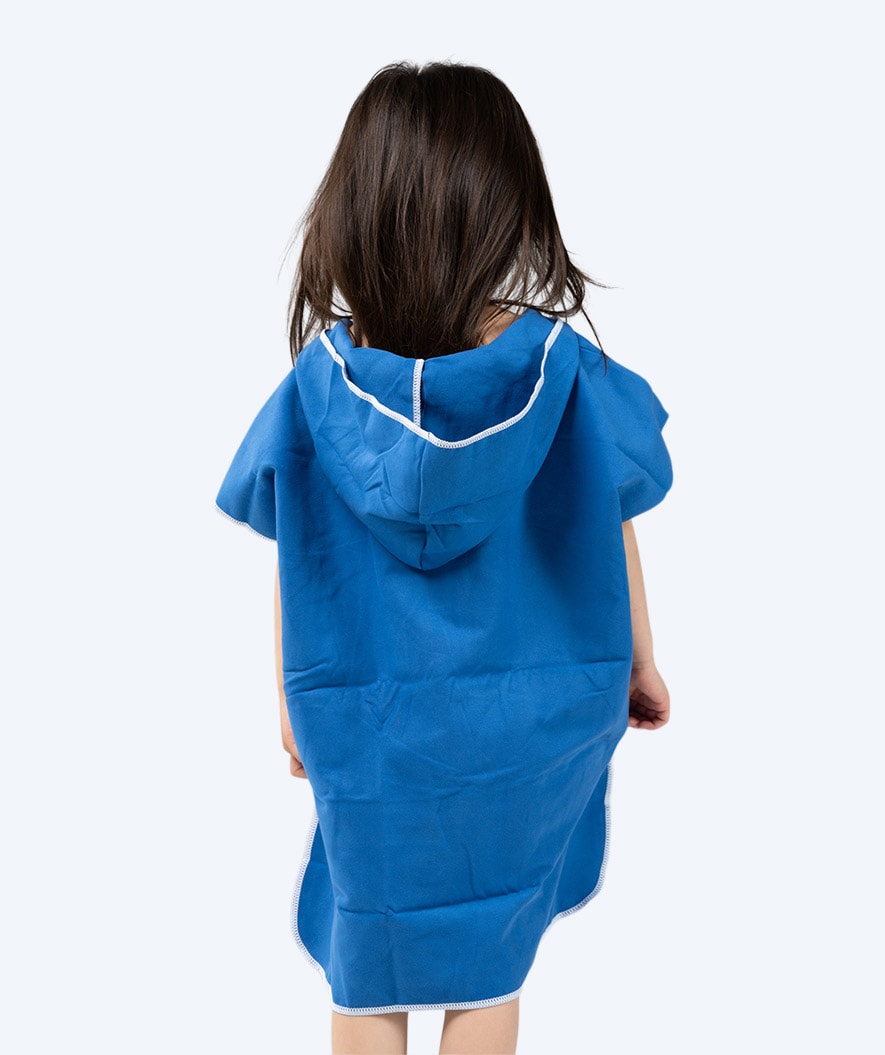 Watery bathing poncho for kids - Microfiber - Royal Blue