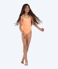 Watery swimsuit for girls - Freestyler Solid - Coral