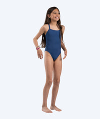 Watery swimsuit for girls - Freestyler Solid - Dark Blue
