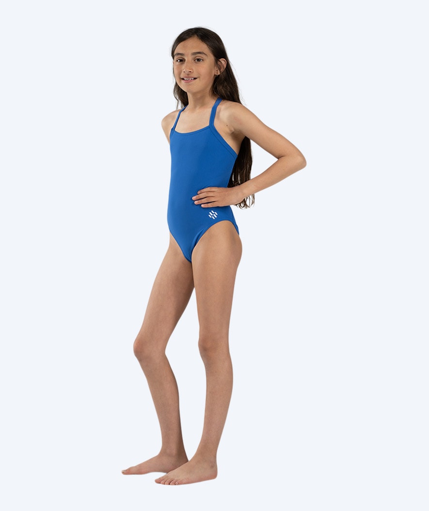 Watery swimsuit for girls - Freestyler Solid - Sky Blue